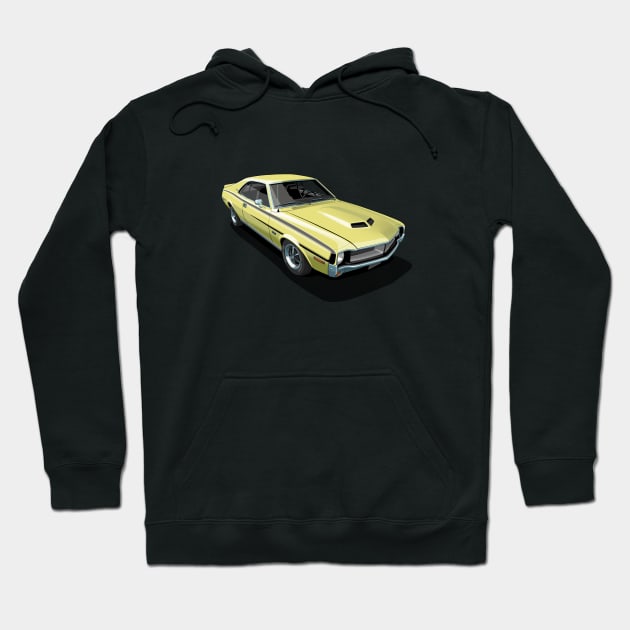 AMC Javelin SST in Hialeah Yellow Hoodie by candcretro